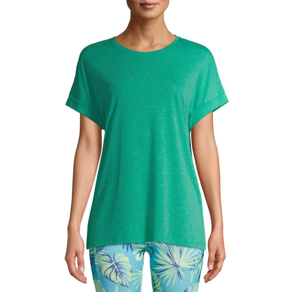 Athleisure Heather T-Shirt Size S M Exercise NWT